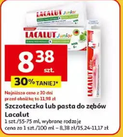 Auchan Szczoteczka lub pasta do zębów Lacalut oferta