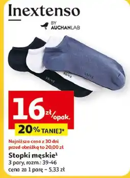 Auchan Stopki męskie Inextenso By Auchan oferta