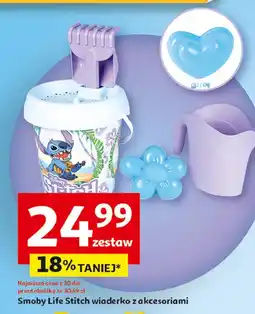Auchan Wiaderko z akcesoriami lilo stitch Smoby oferta