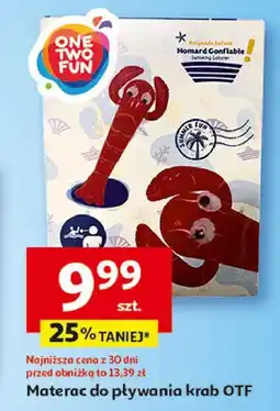 Auchan Materac do pływania krab One Two Fun oferta