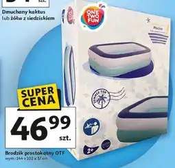 Auchan Brodzik prostokątny 144 x 102 37 cm One Two Fun oferta