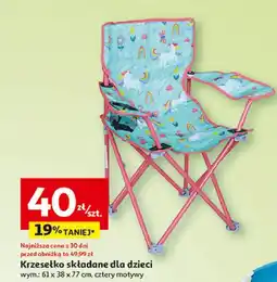 Auchan Krzesło składane dziecięce oferta
