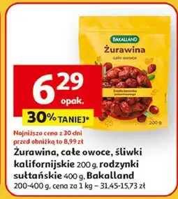 Auchan Rodzynki sułtańskie Bakalland oferta