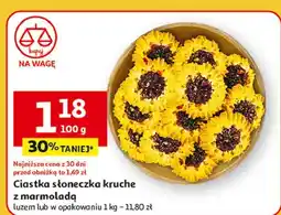 Auchan Ciastka słoneczka z marmoladą oferta