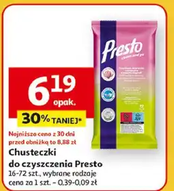 Auchan Ściereczki czyszczące uniwersalne magnolia Presto Clean oferta