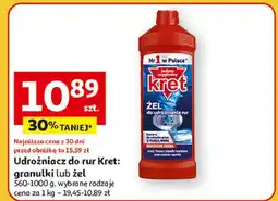 Auchan Granulki do udrożniania rur Kret oferta