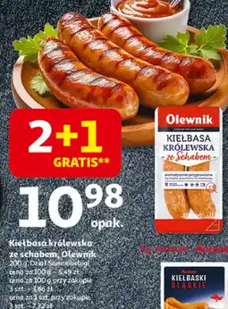 Auchan Kiełbasa królewska ze schabem Olewnik oferta