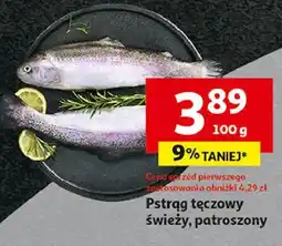 Auchan Pstrąg tęczowy patroszony oferta