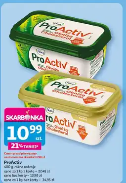 Auchan Margaryna o smaku masła Flora Pro-Activ oferta