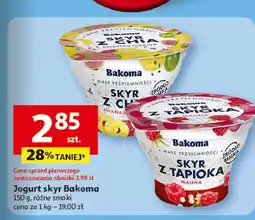 Auchan Jogurt z chia ananas - guawa Bakoma Skyr oferta