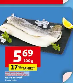 Auchan Dorsz norweski filet ze skórą oferta