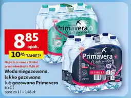 Auchan Woda lekko gazowana Primavera oferta