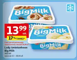 Auchan Lody śmietankowo-czekoladowe Algida Big Milk oferta