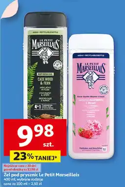 Auchan Żel pod prysznic malina i piwonia Le Petit Marseillais oferta