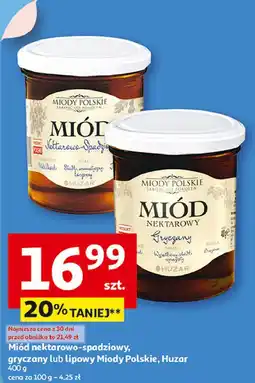 Auchan Miód nektarowo-spadziowy Miody Polskie oferta