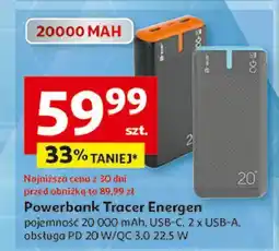 Auchan Powerbank energen 20000 mah Tracer oferta