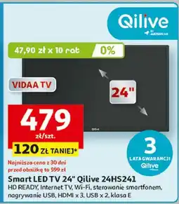 Auchan Telewizor 24 q24h221b/h241 Qilive oferta