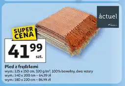 Auchan Pled z frędzlami 180 x 220 cm Actuel oferta