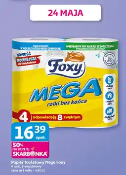 Auchan Papier toaletowy Foxy Mega oferta