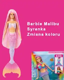 Auchan Lalka barbie syrenka malibu Mattel oferta