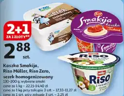 Auchan Kaszka Smakija, Riso Müller, Riso Zero, serek homogenizowany oferta
