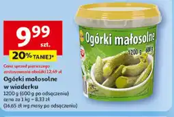 Auchan Ogórki małosolne oferta