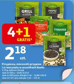 Auchan Przyprawy, mieszanki przypraw lub marynaty w saszetkach Kamis oferta
