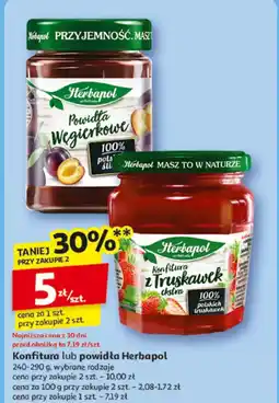 Auchan Konfitura lub powidła Herbapol oferta