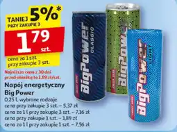 Auchan Napój energetyczny Big Power oferta