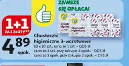Auchan Chusteczki higieniczne oferta