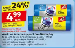 Auchan Worki na śmieci easy pack Jan Niezbędny oferta