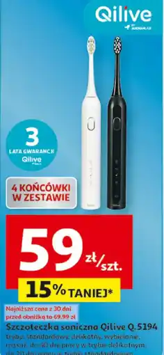 Auchan Szczoteczka soniczna Qilive Q.5194 oferta