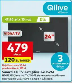 Auchan Smart LED TV 24" Qilive 24HS241 oferta