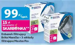 Auchan Dzbanek filtrujący Brita Marella + 3 wkłady filtrujące Maxtra Pro oferta
