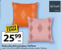 Auchan Poduszka dekoracyjna z haftem Actuel oferta