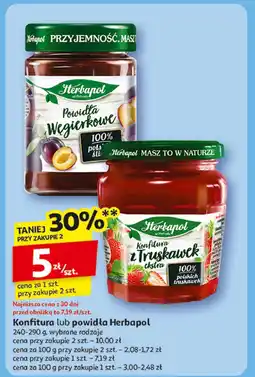 Auchan Powidła węgierkowe Herbapol oferta