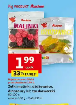 Auchan Żelki malinki Auchan oferta