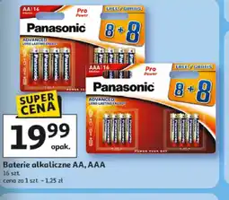 Auchan Baterie alkaliczne AA, AAA Panasonic oferta