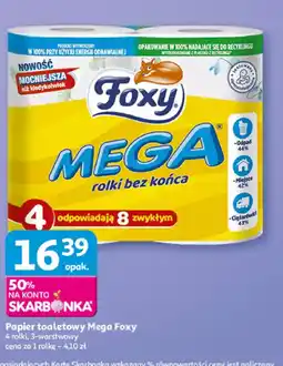 Auchan Papier toaletowy Mega Foxy oferta