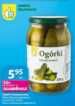 Auchan Ogórki konserwowe oferta
