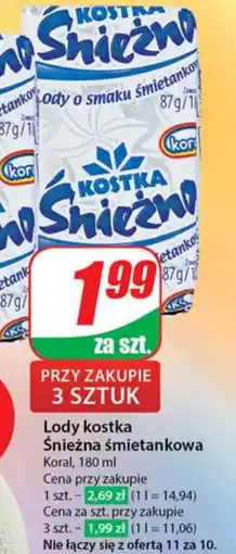 Dino Lody kostka Snieżna śmietankowa Koral oferta