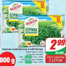 Dino Szpinak rozdrobniony w tafli Hortex oferta