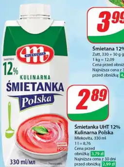Dino Smietanka UHT 12% Kulinarna Polska Mlekovita oferta