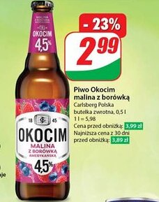 Dino Piwo Okocim malina z borówką oferta