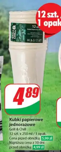 Dino Kubki papierowe jednorazowe Grill & Chill oferta