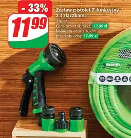 Dino Zestaw pistolet 7-funkcyjny z 3 złączkami oferta