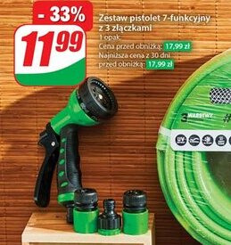 Dino Zestaw pistolet 7-funkcyjny z 3 złączkami oferta