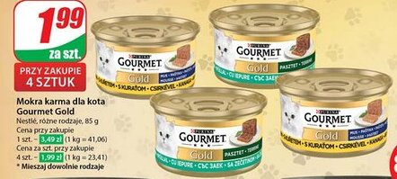 Dino Mokra karma dla kota Gourmet Gold oferta
