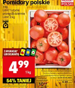 Delikatesy Centrum Pomidory polskie oferta