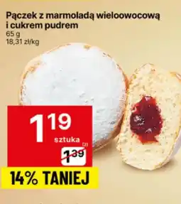Delikatesy Centrum Pączek z marmoladą wieloowocową i cukrem pudrem oferta